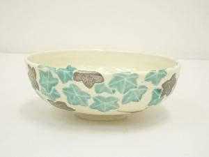 京焼　押小路窯　庄左エ門造　色絵青楓平茶碗（共箱）